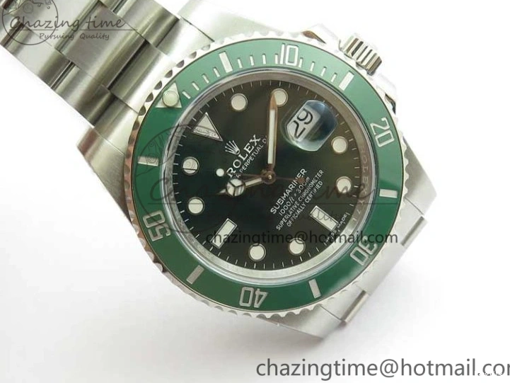 MiroTime 0210 Submariner 116610 LV Green Ceramic ZZF 904L 1:1 Best Edition on SS Bracelet VR3135 V FreshLook 2869